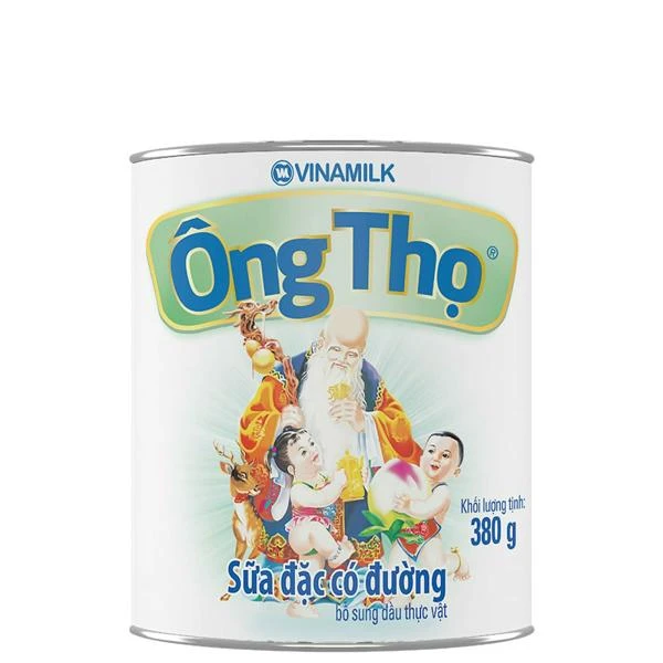 Sữa Đặc Có Đường Ông Thọ Chữ Xanh - Hộp Thiếc 380g