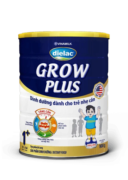 SữaBột Dielac Grow Plus 1+ (Màu Xanh) - Hộp Giấy 400g