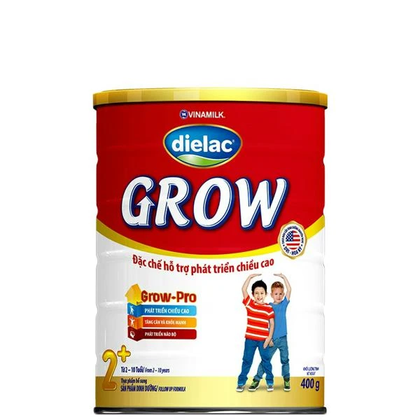 Sữa Bột Dielac Grow 2+  - Hộp Thiếc 400g