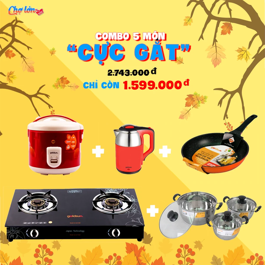 Combo khuyến mãi giảm giá cực sốc