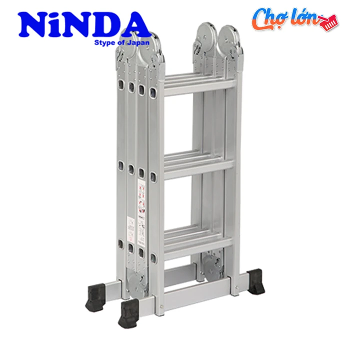 Thang nhôm gấp khúc chữ M Ninda ND-403C