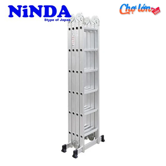 Thang nhôm gấp khúc chữ M Ninda ND-406C