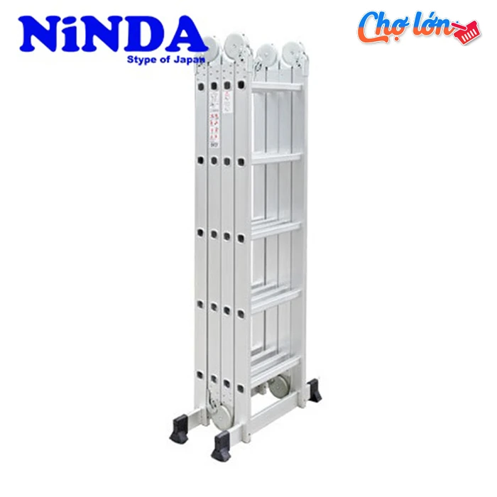 Thang nhôm gấp khúc chữ M Ninda ND-405C