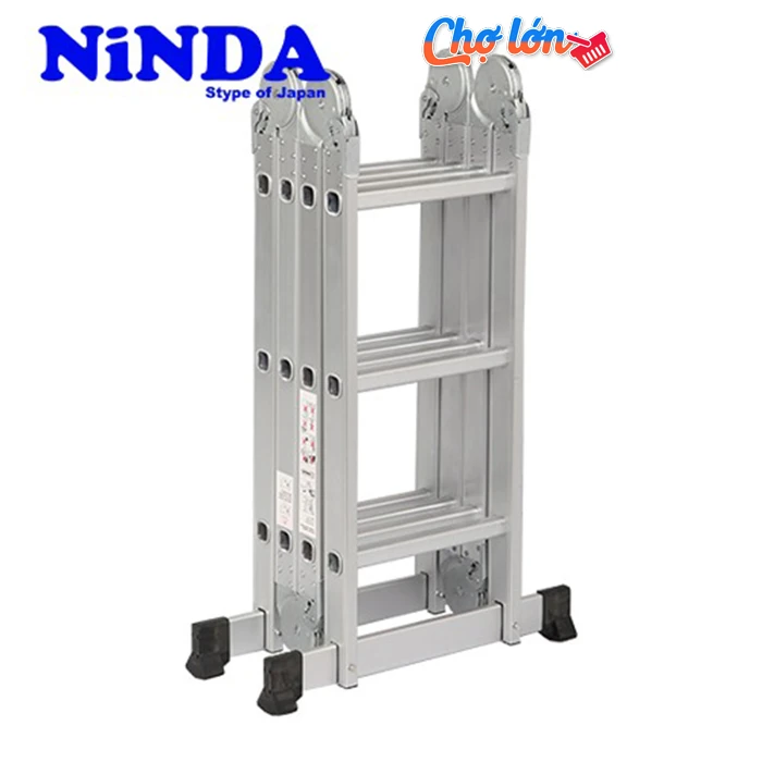 Thang nhôm gấp khúc chữ M Ninda ND-404C