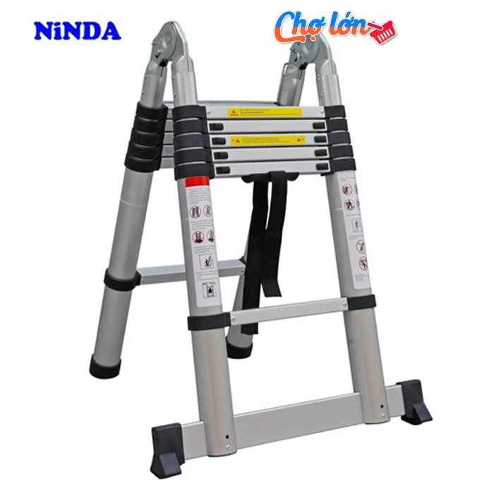 Thang nhôm rút gọn chữ A Ninda ND-50AI