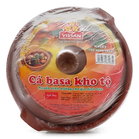 Cá basa kho tộ nhựa 300g