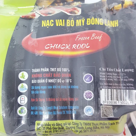 Nạc vai bò Mỹ