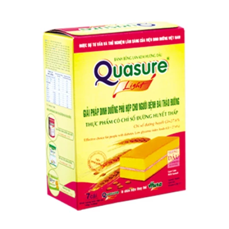 Bánh bông lan Quasure light dâu 126g