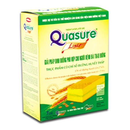 Bánh bông lan Quasure light cốm 126g