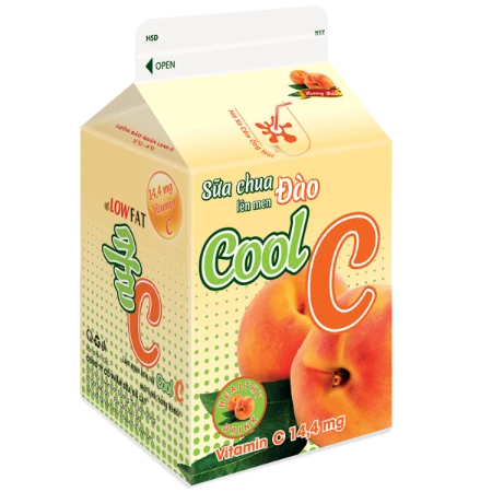  Thức Uống Sữa Chua Lên Men Đào Cool C