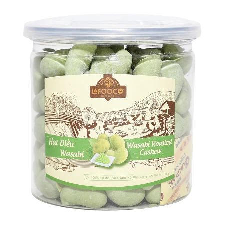 Hạt điều Lafooco wasabi hũ 180g